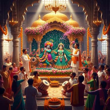 राधा कृष्ण नाम संकीर्तन पूजा RADHA KRISHNA NAME SANKEERTAN POOJA